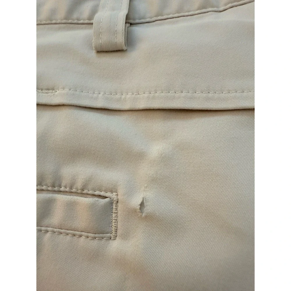 Lot 2 Adidas Golf Bermudas Shorts Men Size 38‎ Tan and Khaki Pockets 9.5